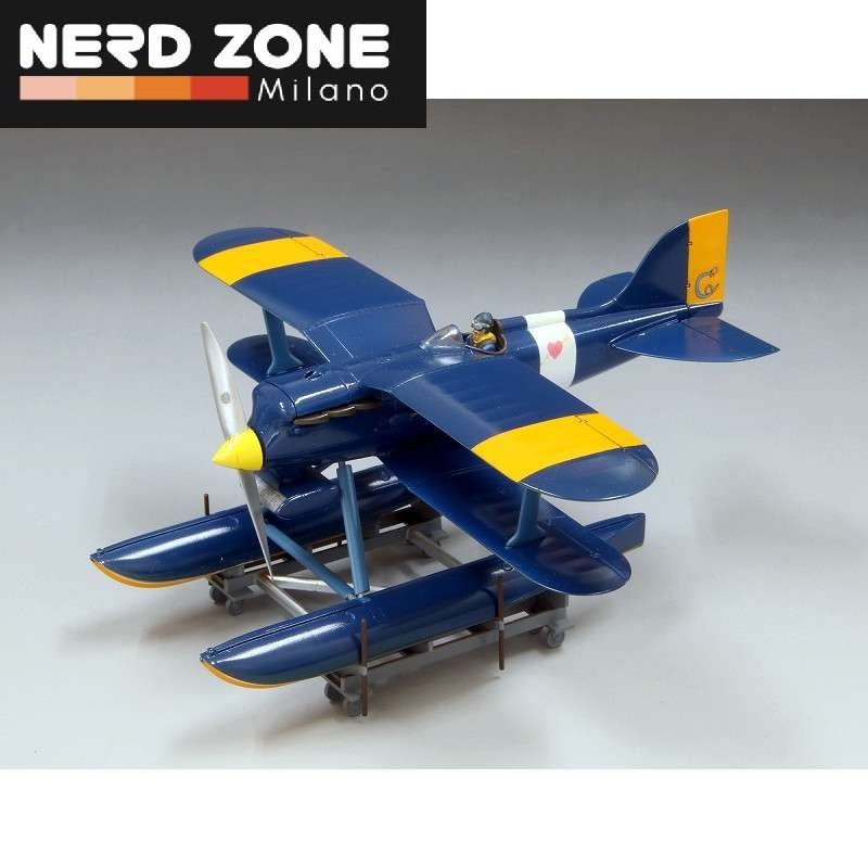 PRE ORDINE - STUDIO GHIBLI - Porco Rosso Curtiss R3c-0 Seaplane + Fig. Curtis 1/48 Model kit