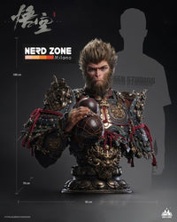 QUEEN STUDIOS - Black Myth: WuKong The Destined Bust 1/1 WuKong 100 cm