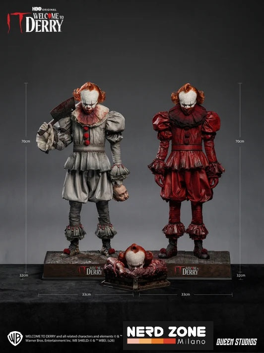PRE ORDINE QUEEN STUDIOS - IT: Welcome to Derry Season 1 - Pennywise 1/3 Scale Statue PREMIUM VERSION