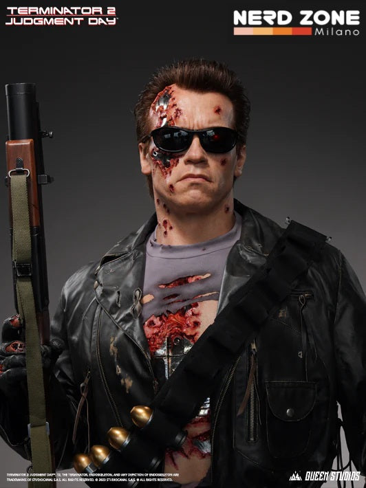 QUEEN STUDIOS - T-800 Battle Damaged (Mechanical) Life-Size Bust