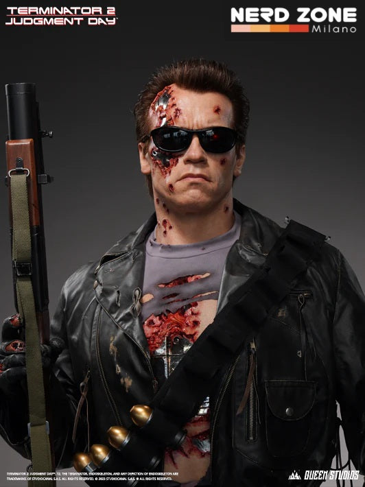 QUEEN STUDIOS - T-800 Battle Damaged (Mechanical) Life-Size Bust
