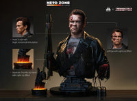 QUEEN STUDIOS - T-800 Battle Damaged (Mechanical) Life-Size Bust