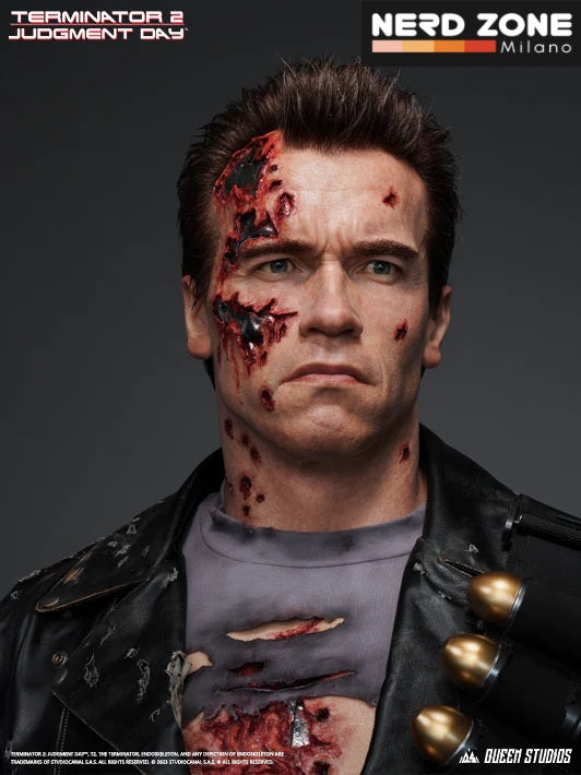 QUEEN STUDIOS - T-800 Battle Damaged (Mechanical) Life-Size Bust