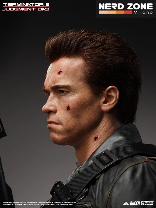 QUEEN STUDIOS - T-800 Battle Damaged (Mechanical) Life-Size Bust