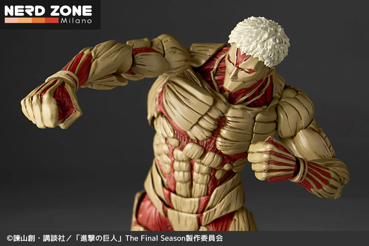 PRE ORDINE - KAIYODO - Revoltech A.y.attack On Titan Armored Titan 2027 Re-release Action Figure