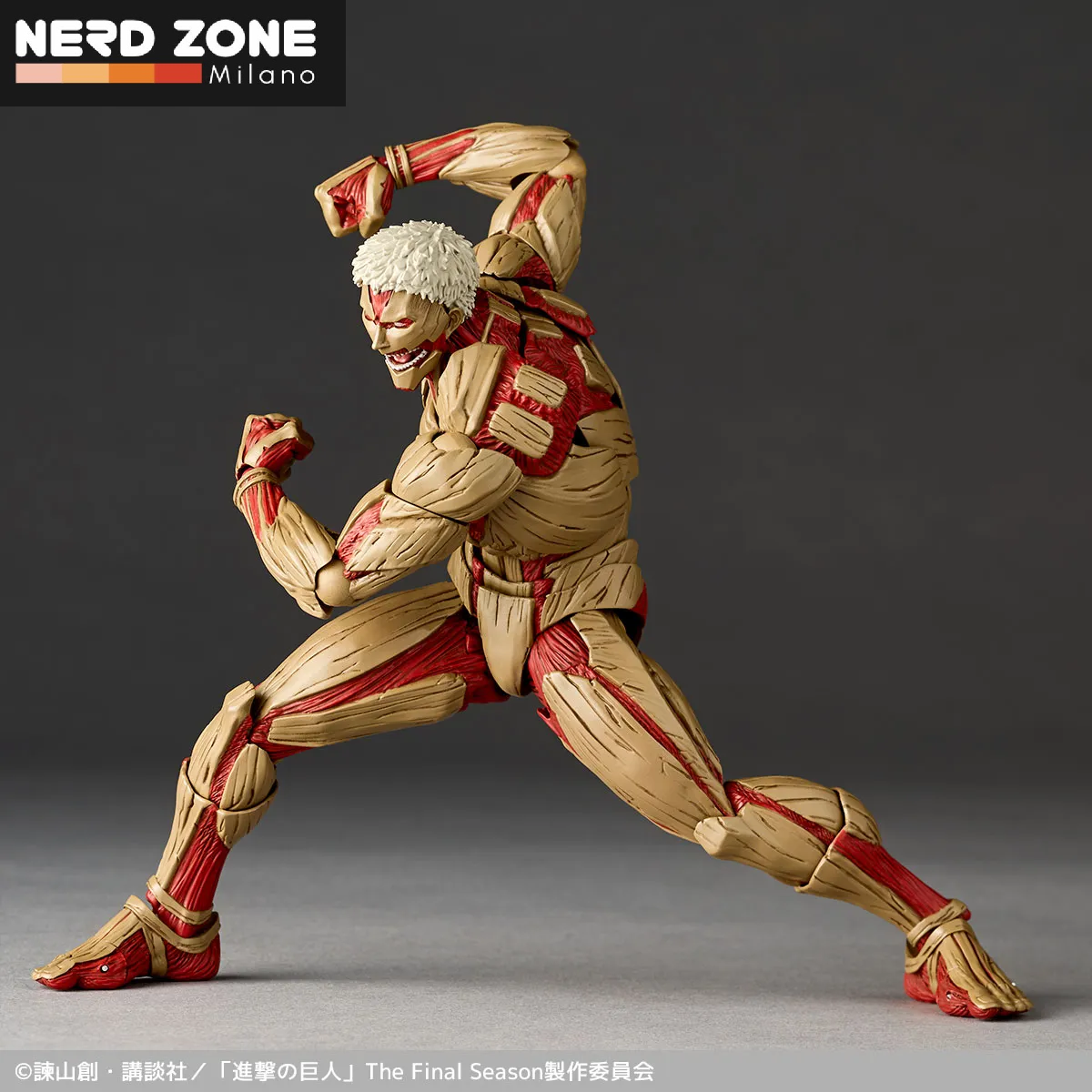 PRE ORDINE - KAIYODO - Revoltech A.y.attack On Titan Armored Titan 2027 Re-release Action Figure