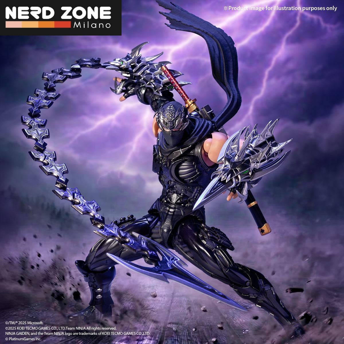 PRE ORDINE - KAIYODO - Revoltech Amazing Yamaguchi Ryu Hayabusa Ninja Gaiden 4 Action Figure