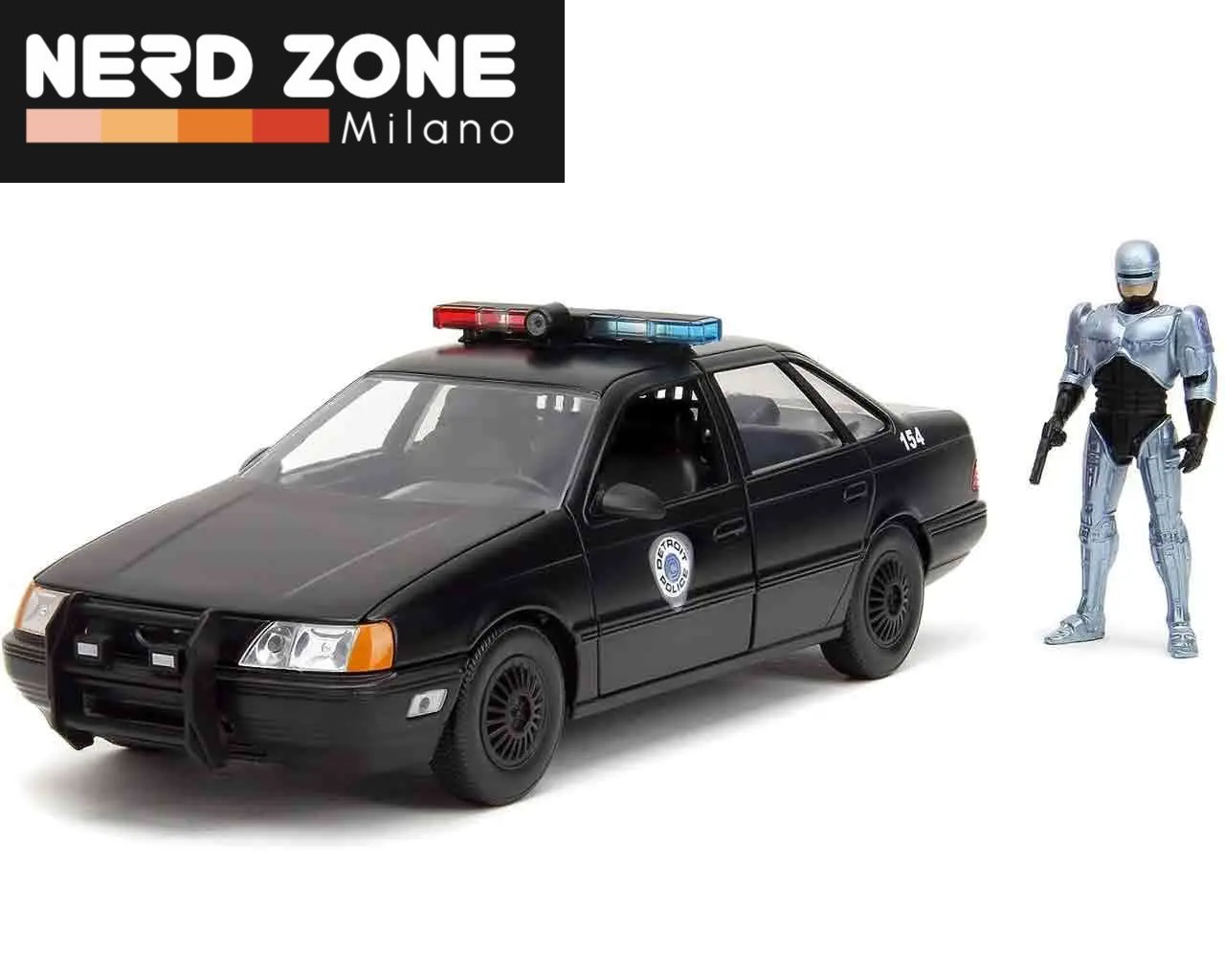 JADA TOYS - Robocop 1986 - 1986 Ford Taurus With Robocop - 1:24 Die-cast Model