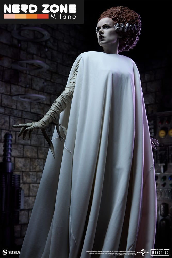 PRE ORDINE - SIDESHOW - Bride of Frankenstein Premium Format Mixed Media Statue The Bride of Frankenstein (Fabric Costume) 55 cm