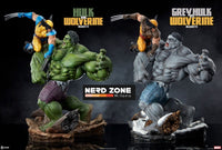 SIDESHOW - Marvel Statue Grey Hulk vs Wolverine 58 cm