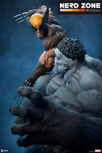 SIDESHOW - Marvel Statue Grey Hulk vs Wolverine 58 cm