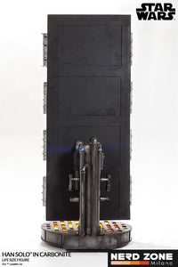 SIDESHOW - Star Wars Life-Size Statue Han Solo in Carbonite 231 cm