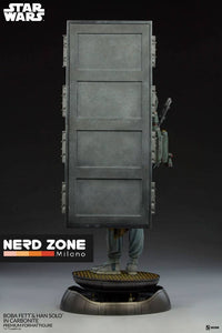SIDESHOW - Star Wars Premium Format Statue Boba Fett and Han Solo in Carbonite 70 cm