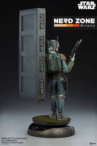 SIDESHOW - Star Wars Premium Format Statue Boba Fett and Han Solo in Carbonite 70 cm