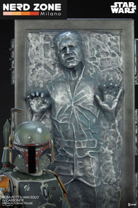 SIDESHOW - Star Wars Premium Format Statue Boba Fett and Han Solo in Carbonite 70 cm