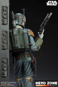 SIDESHOW - Star Wars Premium Format Statue Boba Fett and Han Solo in Carbonite 70 cm