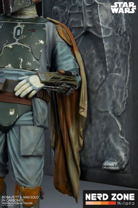 SIDESHOW - Star Wars Premium Format Statue Boba Fett and Han Solo in Carbonite 70 cm