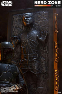 SIDESHOW - Star Wars Premium Format Statue Boba Fett and Han Solo in Carbonite 70 cm