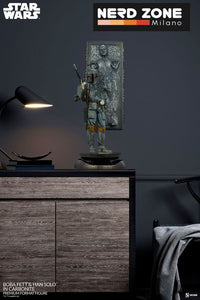 SIDESHOW - Star Wars Premium Format Statue Boba Fett and Han Solo in Carbonite 70 cm