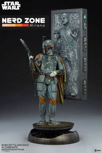 SIDESHOW - Star Wars Premium Format Statue Boba Fett and Han Solo in Carbonite 70 cm