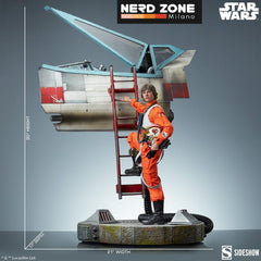 SIDESHOW - Star Wars Premium Format Statue Luke Skywalker & X-Wing: Red Five, Standing By 76 cm