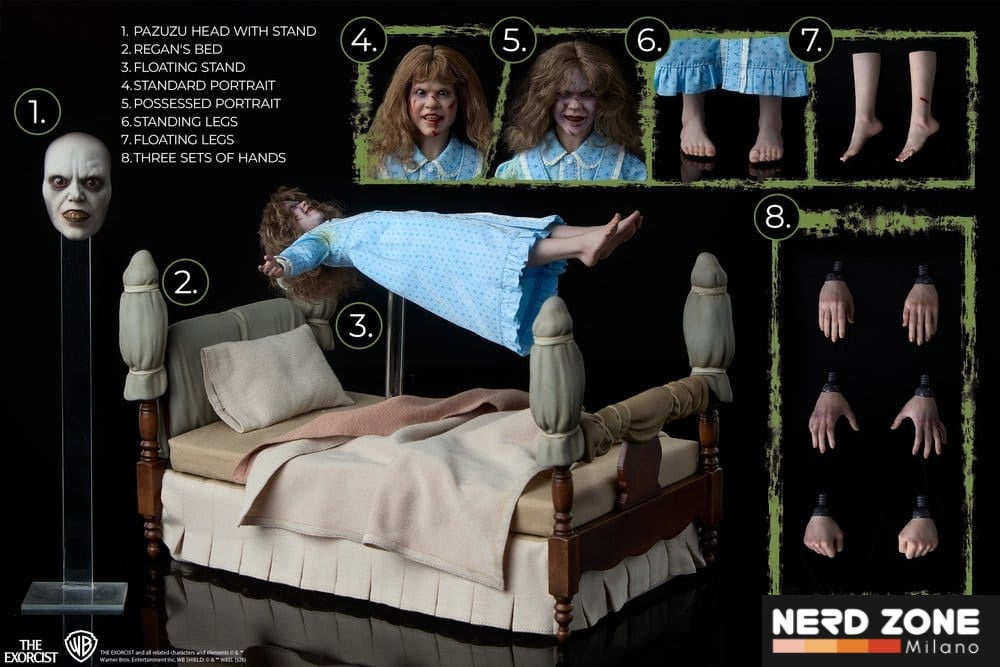 PRE ORDINE SIDESHOW - The Exorcist Action Figure 1/6 Regan MacNeil (Deluxe Edition) 23 cm