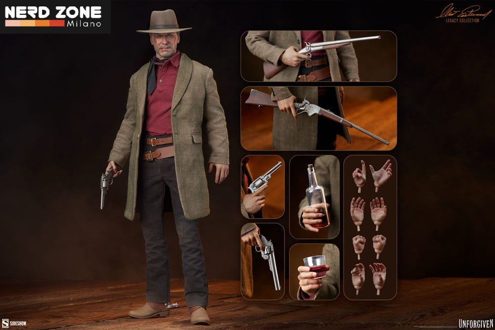 SIDESHOW - Unforgiven "Gli Spietati" - Clint Eastwood Legacy Collection Action Figure 1/6 William Munny 32 cm