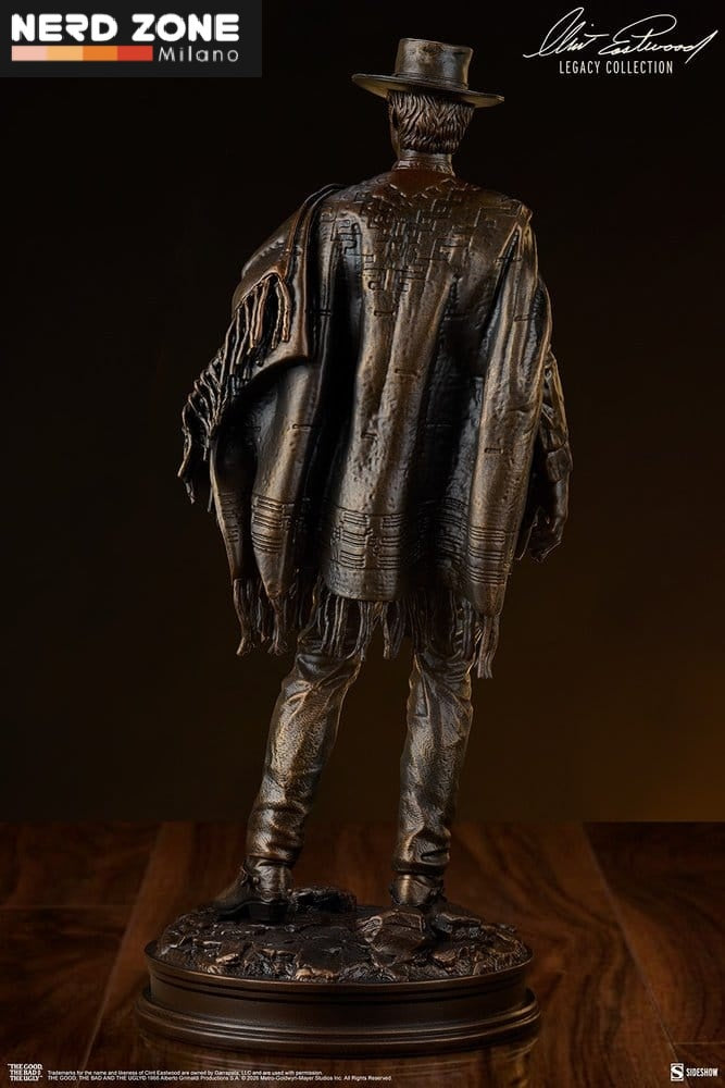PRE ORDINE - SIDESHOW The Good, The Bad and the Ugly Statue The Man with No Name (Faux Bronze) 39 cm