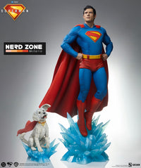 SIDESHOW - Superman (2025) Premium Format Statues Superman 61 cm & Krypto 23 cm Bundle (2)