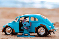 SIMBA TOYS - Lilo &amp; Stitch - 1959 volkswagen beetle die-cast model + character 1:32 scale 