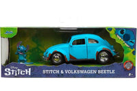 SIMBA TOYS - Lilo &amp; Stitch - 1959 volkswagen beetle die-cast model + character 1:32 scale 