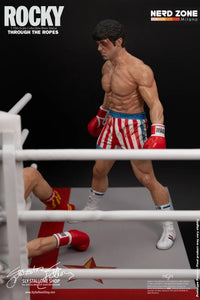 PRE ORDINE - SLY STALLONE SHOP - Rocky Over Drago Through The Ropes 1/10 Statue