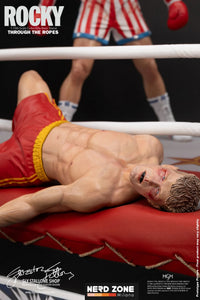 PRE ORDINE - SLY STALLONE SHOP - Rocky Over Drago Through The Ropes 1/10 Statue