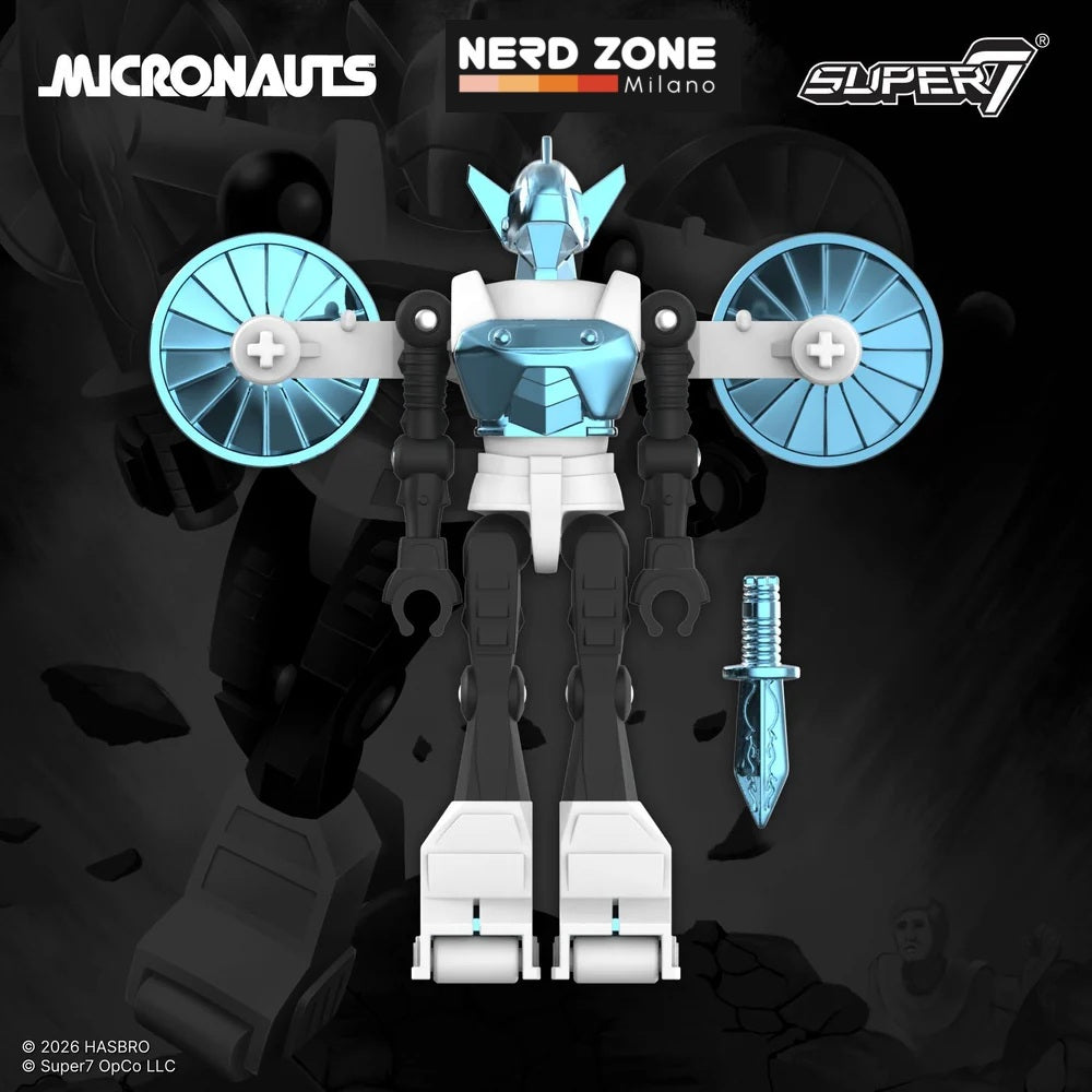 SUPER 7 - Micronauts W6 Acroyear Reaction+ & Time Traveler Clear SET