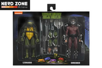 NECA - Tmnt 1990 Roof Top Battle Shredder Vs Leo 2-pack Af