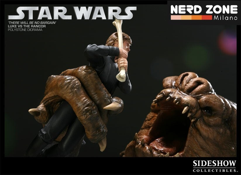 SIDESHOW - Sideshow 'There will be no Bargain' Luke vs Rancor Star Wars Diorama Ltd Edition