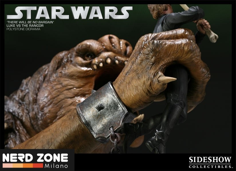 SIDESHOW - Sideshow 'There will be no Bargain' Luke vs Rancor Star Wars Diorama Ltd Edition