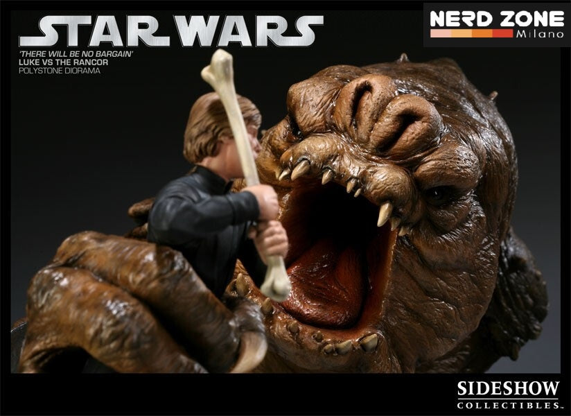 SIDESHOW - Sideshow 'There will be no Bargain' Luke vs Rancor Star Wars Diorama Ltd Edition