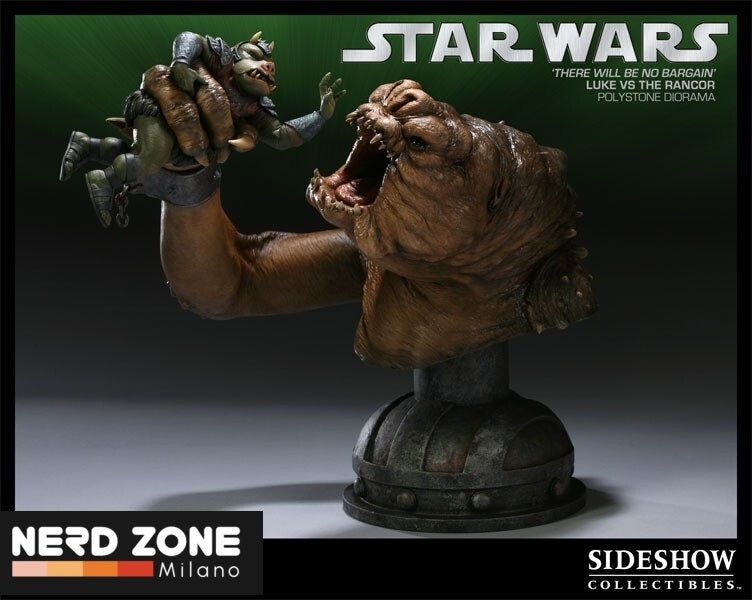 SIDESHOW - Sideshow 'There will be no Bargain' Luke vs Rancor Star Wars Diorama Ltd Edition