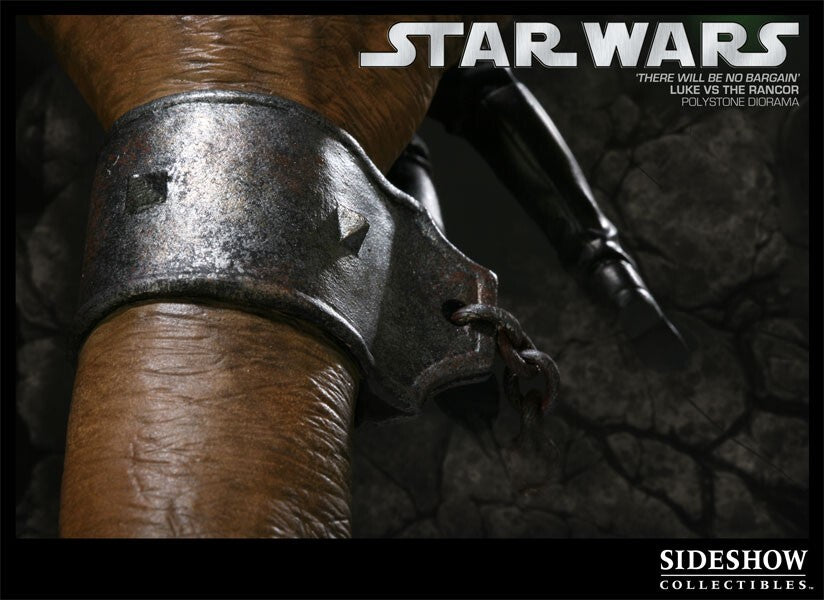 SIDESHOW - Sideshow 'There will be no Bargain' Luke vs Rancor Star Wars Diorama Ltd Edition