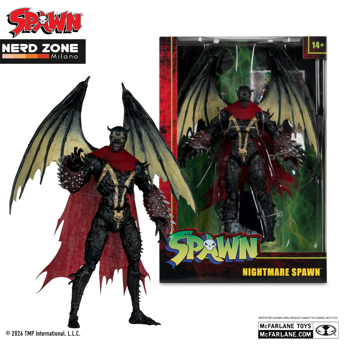 PRE ORDINE - McFARLANE TOYS 2025 - Spawn 7inch Wave 9 Classic Nightmare Spawn Action Figure