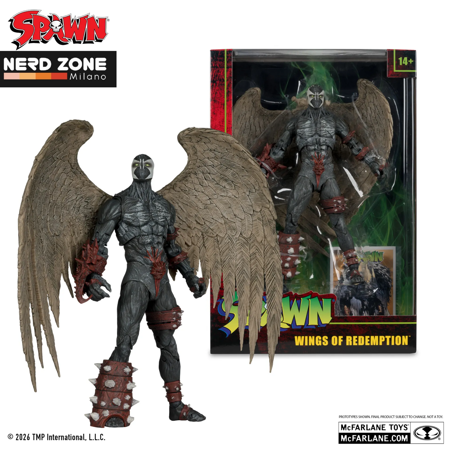 PRE ORDINE - McFARLANE TOYS 2025 - Spawn 7inch Wave 9 Wings Of Redemption Spawn Action Figure