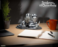 INFINITE STATUES Stan Laurel &amp; Oliver Hardy 1/3 statues