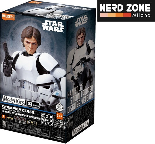 PRE ORDINE - BLOKEES - Star Wars Episode Iv A New Hope Han Solo Desguise Version Champion Class 03 Model Kit