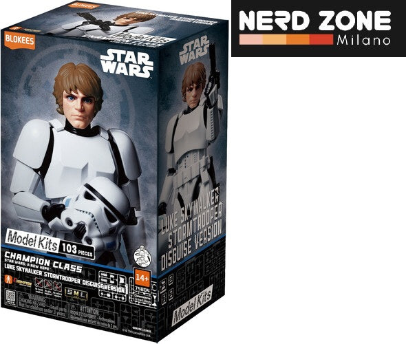 PRE ORDINE - BLOKEES - Star Wars Episode Iv A New Hope Luke Skywalker Disguise Version Champion Class 04 Model Kit