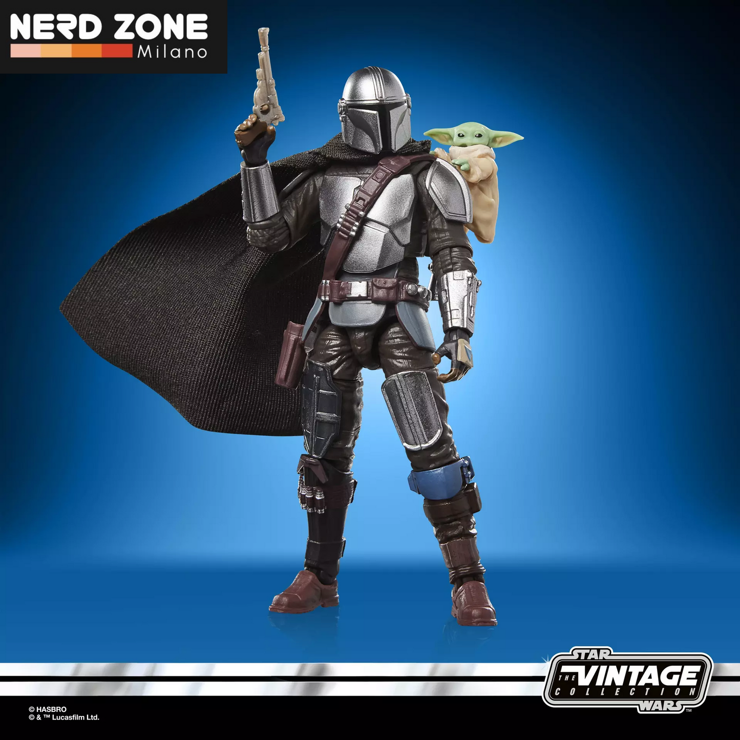 HASBRO - Star Wars Vintage The Mandalorian And Grogu Action Figure