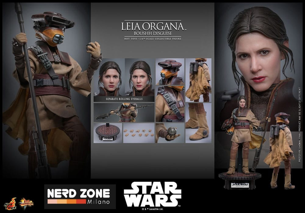 PRE ORDINE - HOT TOYS - Star Wars Episode VI Movie Masterpiece Action Figure 1/6 Leia Organa (Boushh Disguise) 27 cm