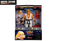 PRE ORDINE - JADA TOYS - Street Fighter 2 Ken Player 2 White Version 1/12 Action Figure