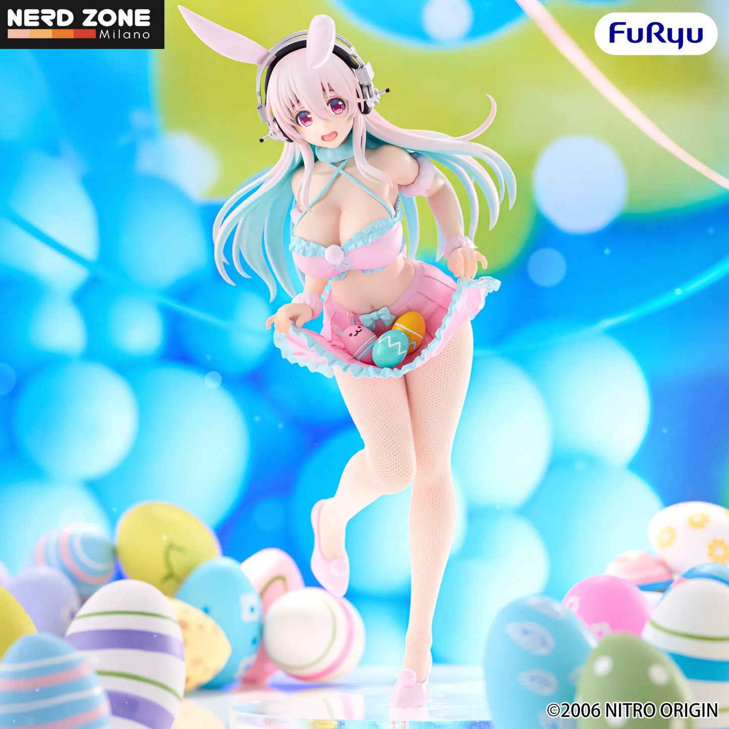 PRE ORDINE - FURYU - Super Sonico Pastel Easter Bicute Bunnies Figure