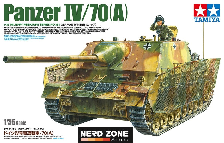 TAMIYA - Carro Armato Scala 1/35 German Panzer IV/70 (A)